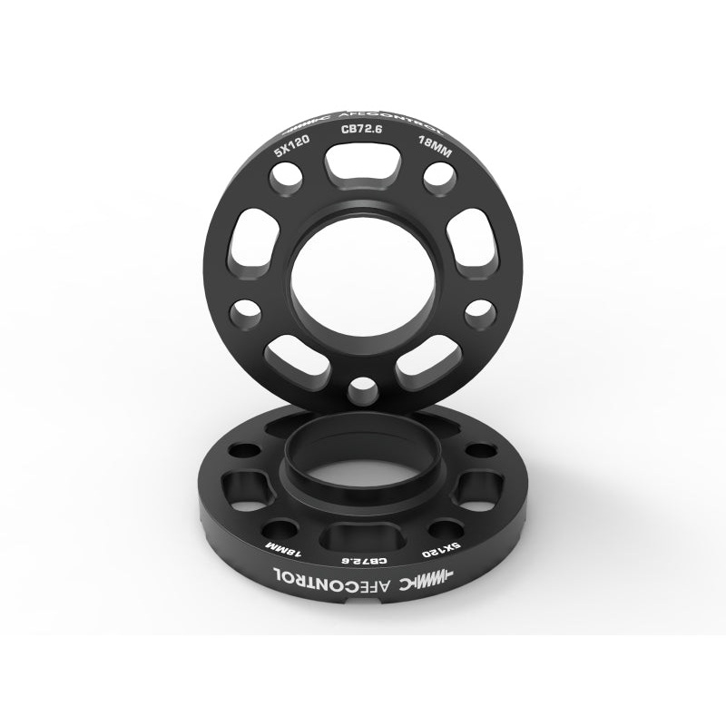 aFe CONTROL Billet Aluminum Wheel Spacers 5x120 CB72.6 18mm - BMW