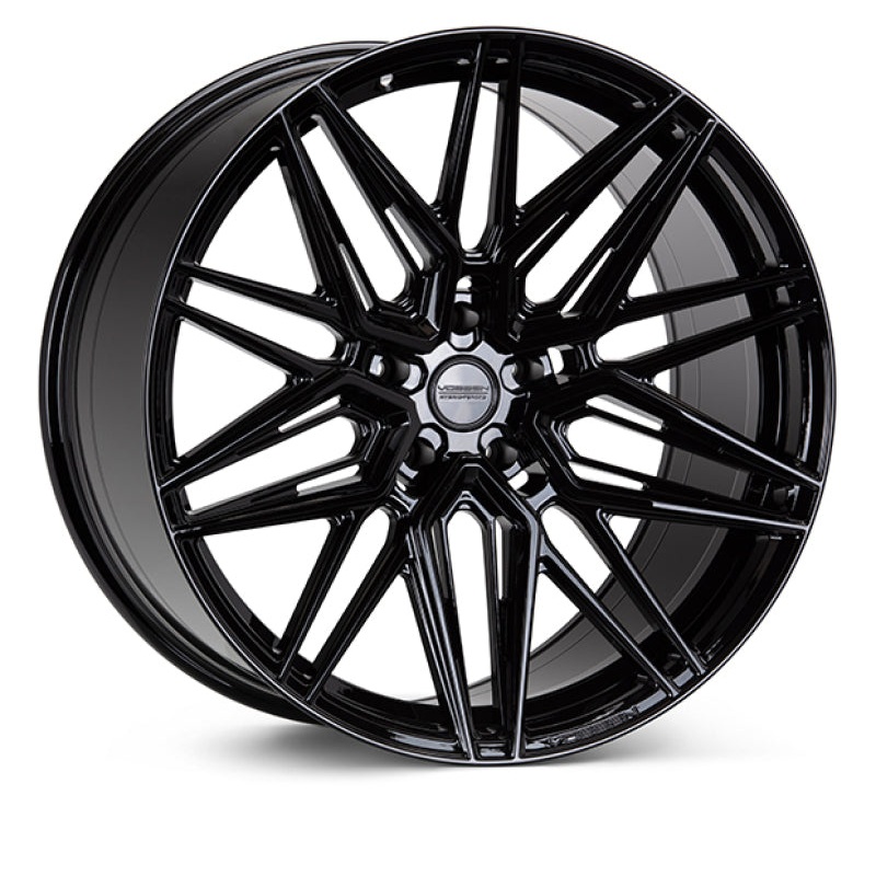 Vossen HF-7 20x9.5 / 5x120 / ET20 / Deep Face / 72.56 - Gloss Black Wheel