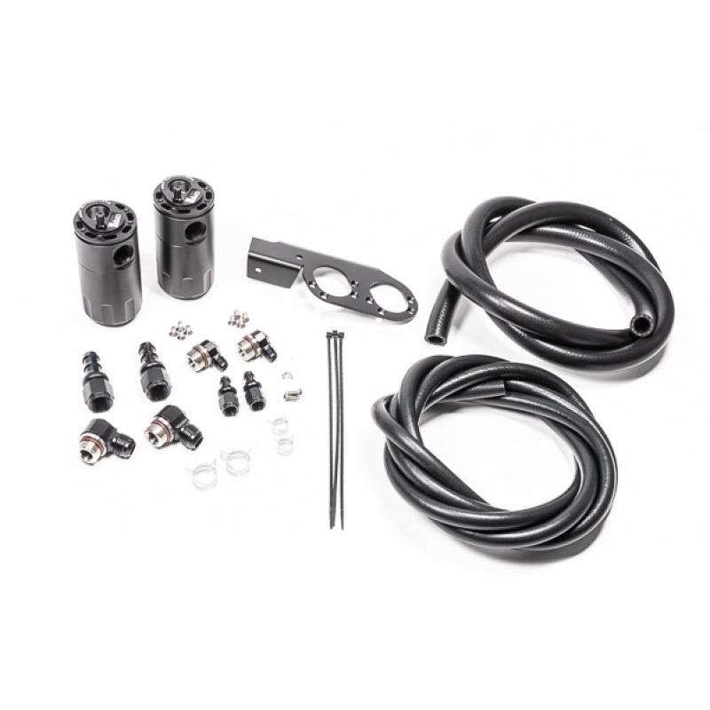 Radium Engineering Dual Catch Can Kit Nissan Z33 V35 VQ35DE/HR Fluid Lock