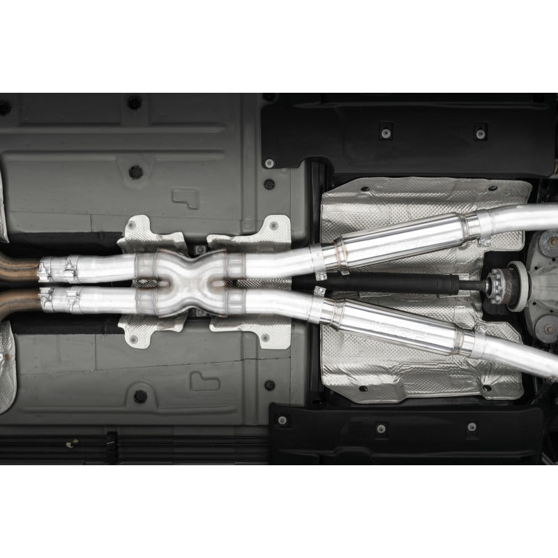 MBRP 17-Up Dodge Challenger 5.7L/6.2L/6.4L Carbon Fiber Quad Tip T304 Catback Exhaust