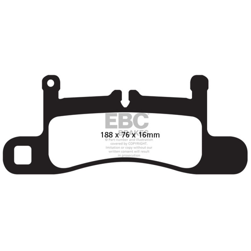 EBC 11+ Porsche Cayenne 3.0 Supercharged Hybrid Bluestuff Rear Brake Pads