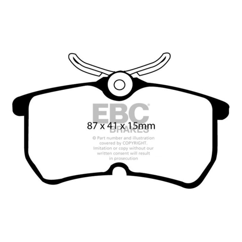 EBC 13-19 Ford Fiesta ST 1.6T Bluestuff Rear Brake Pads