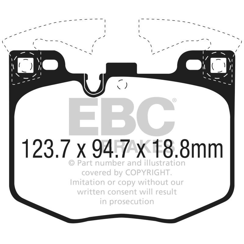 EBC 2018+ BMW X3 M40i (G01) 3.0T Greenstuff Front Brake Pads