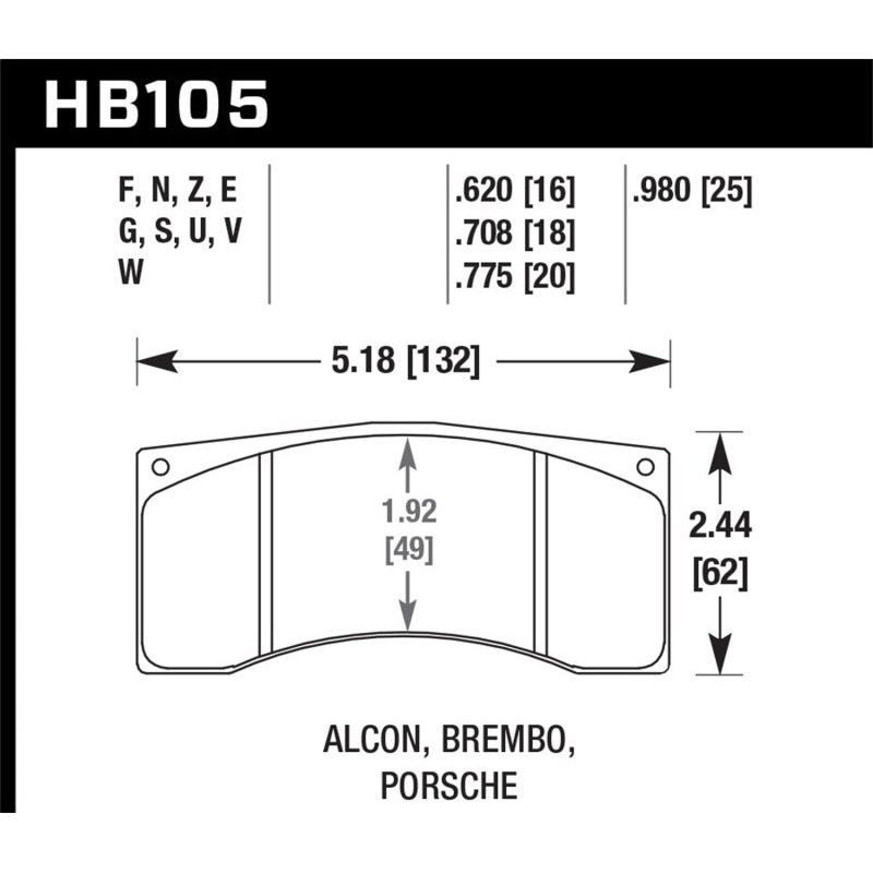 Hawk Brembo Racing DTC-60 Brake Pads