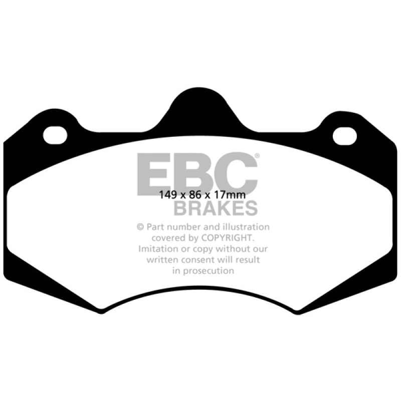 EBC 05-08 Morgan Aero 8 4.4 Redstuff Front Brake Pads
