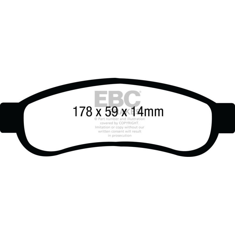 EBC 08-10 Ford F250 (inc Super Duty) 5.4 (2WD) Extra Duty Rear Brake Pads