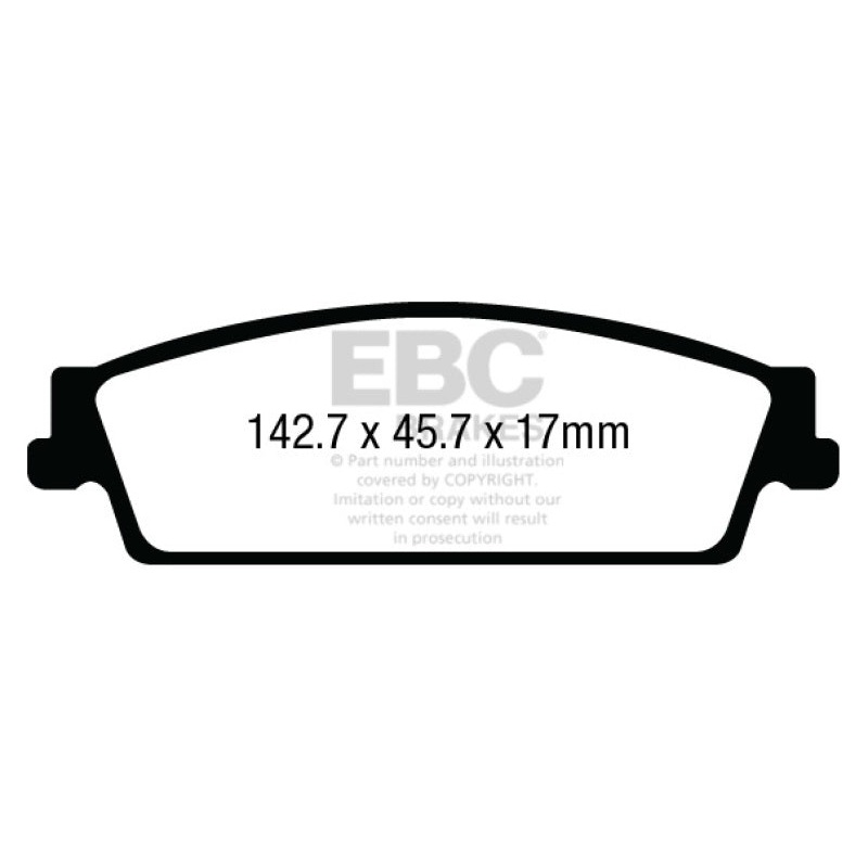 EBC 15+ Gmc Yukon XL / Denali XL 1500 Extra Duty Rear Brake Pads