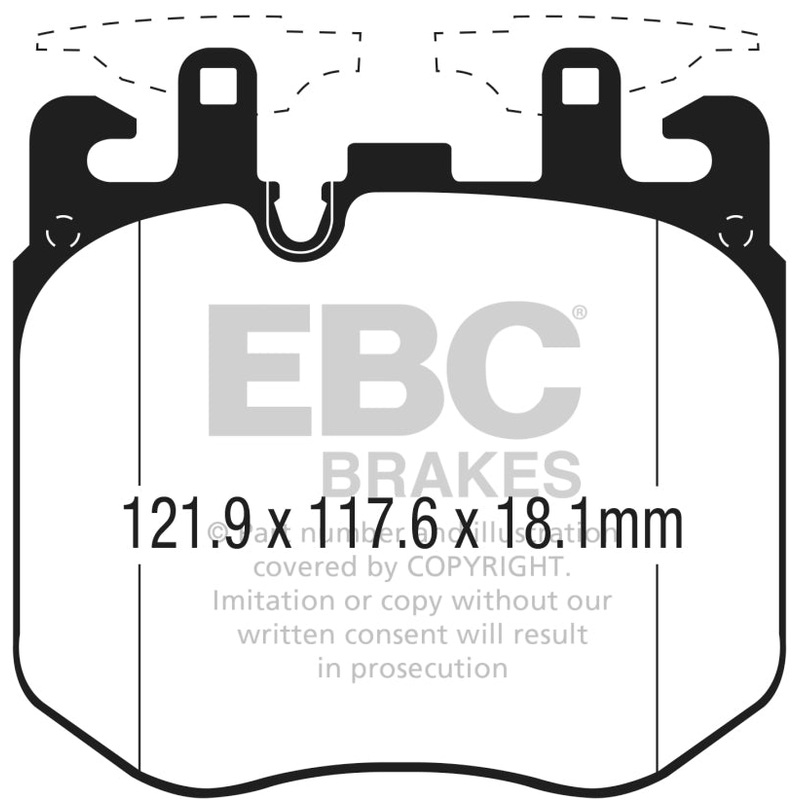 EBC 2017+ BMW (Alpina) B7 xDrive 4.4L Twin Turbo Yellowstuff Front Brake Pads