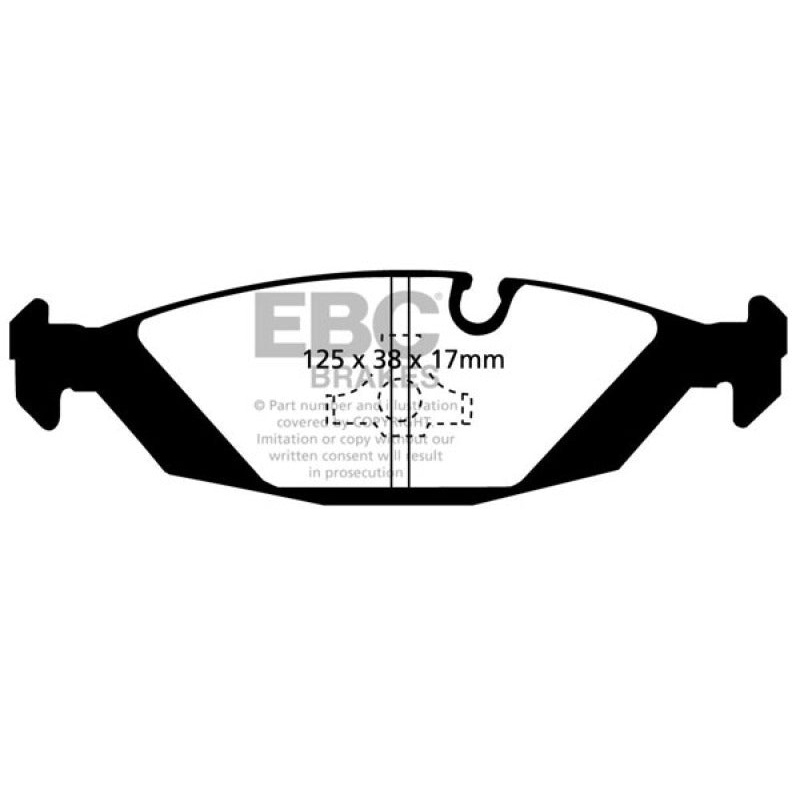 EBC 87-88 BMW M5 3.5 (E28) Redstuff Rear Brake Pads
