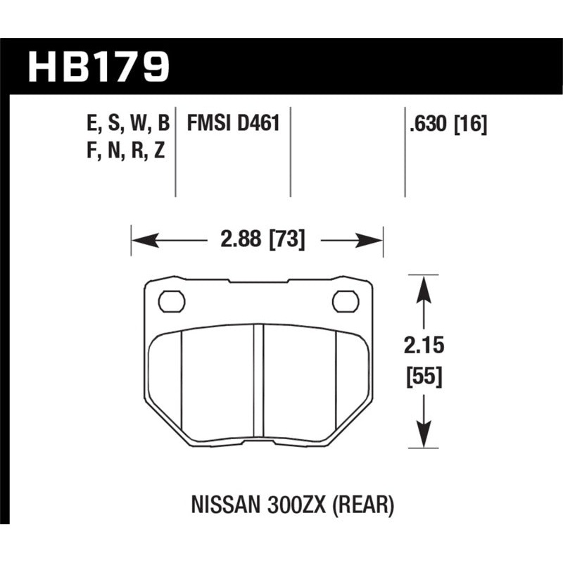 Hawk 06-07 WRX HPS Street Rear Brake Pads