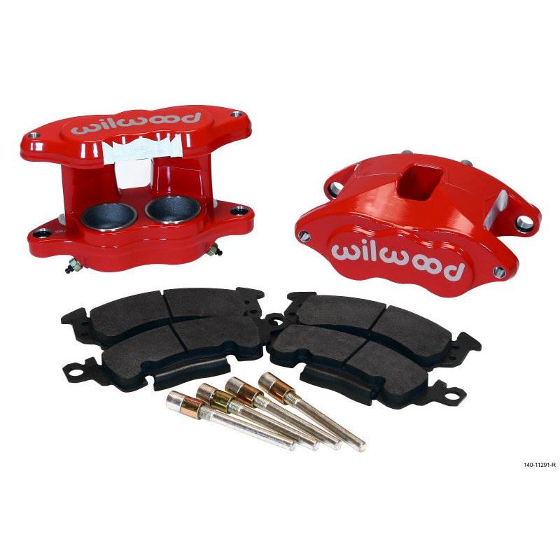 Wilwood D52 Front Caliper Kit - Red 2.00 / 2.00in Piston 1.04in Rotor