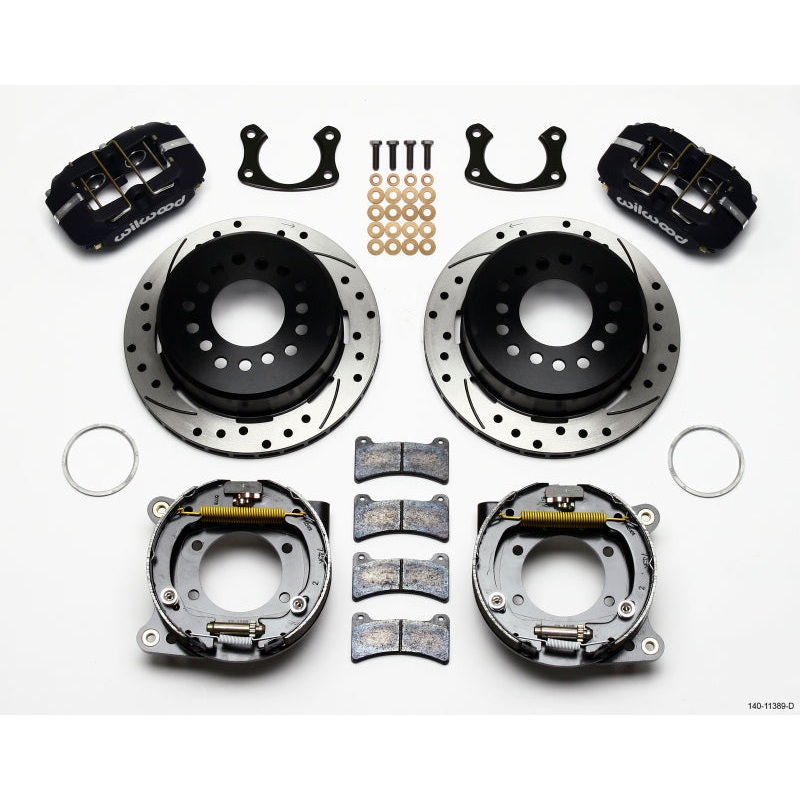 Wilwood Dynapro Low-Profile 11.00in P-Brake Kit Drilled New Big Ford 2.50in Offset