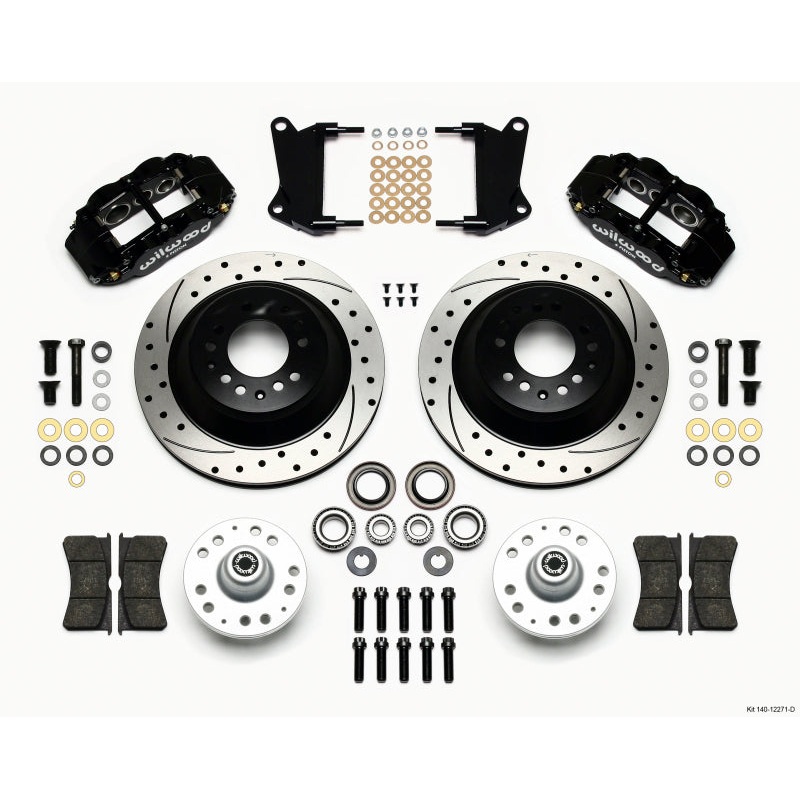 Wilwood Narrow Superlite 6R Front Hub & 1PC Rtr Kit 12.88in Dril 67-69 Camaro 64-72 Nova Chevelle