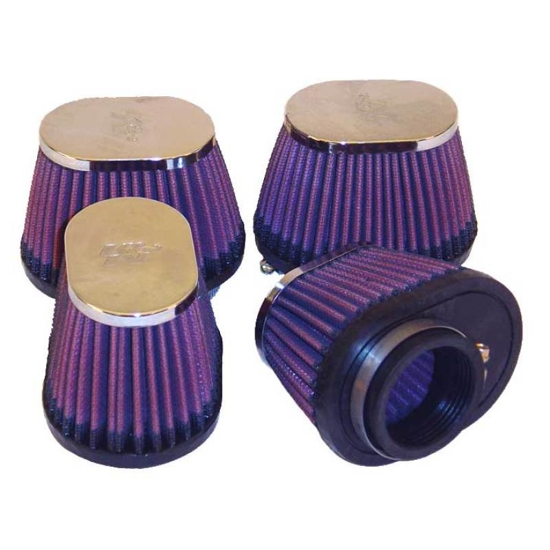 K&N Universal Chrome Filter 1.75in Flange ID / 4in Length x 2.875in Width Base / 2.75in Height