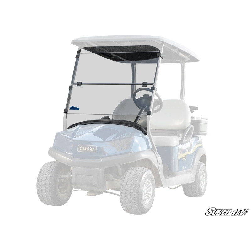 Corsa Blue Corsa Blue Club Car Tempo Scratch-Resistant Flip Down Windshield