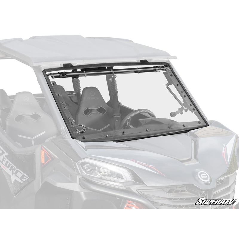 SuperATV CFMOTO Zforce 800 Scratch-Resistant Flip Windshield
