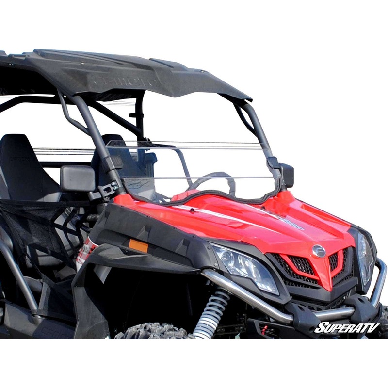 SuperATV CFMOTO ZForce Scratch Resistant Half Windshield