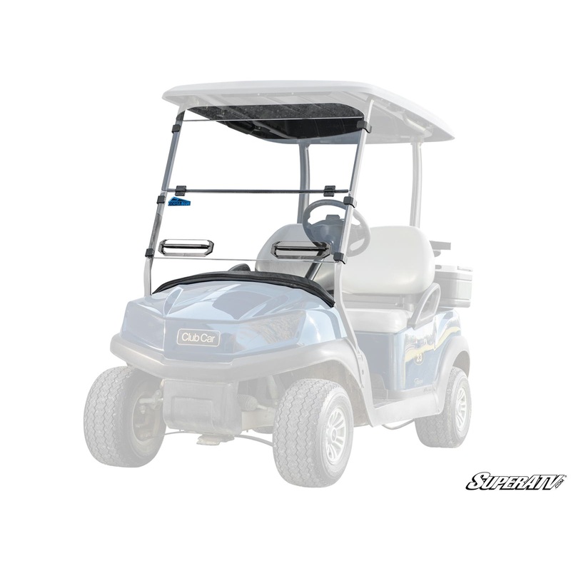 SuperATV Corsa Blue Club Car Tempo Vented Flip Down Windshield