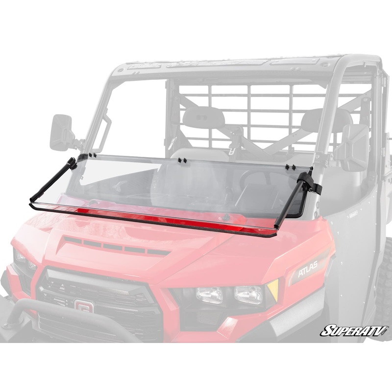 SuperATV Gravely Atlas JSV Scratch-Resistant Flip Down Windshield