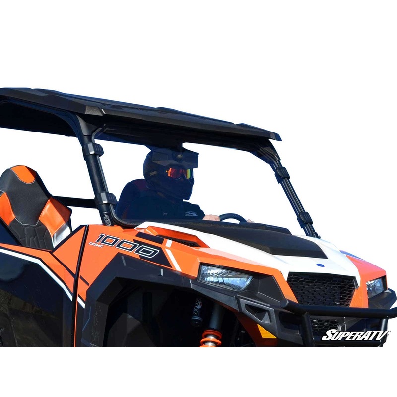 SuperATV Polaris General Full Windshield - Scratch Resistant