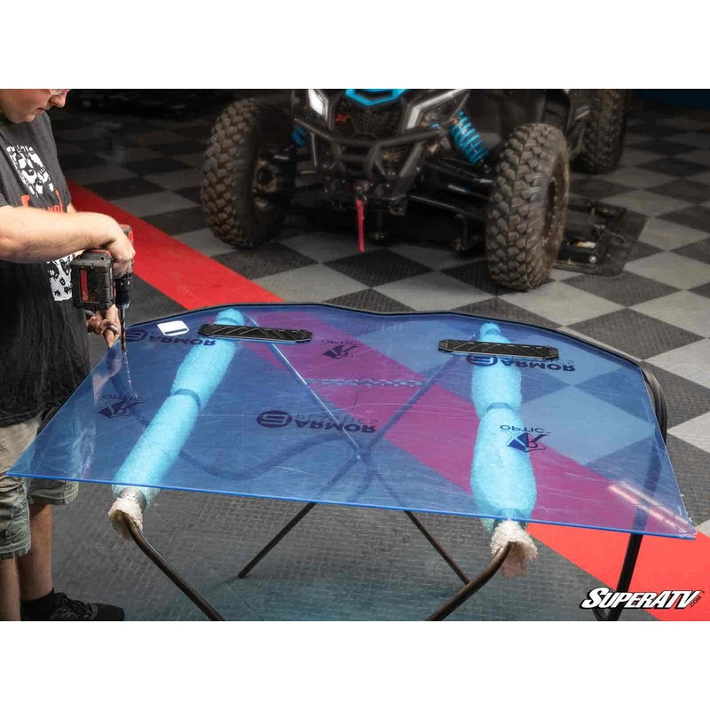 SuperATV Polaris RZR Turbo R Custom Cage Windshield Kit