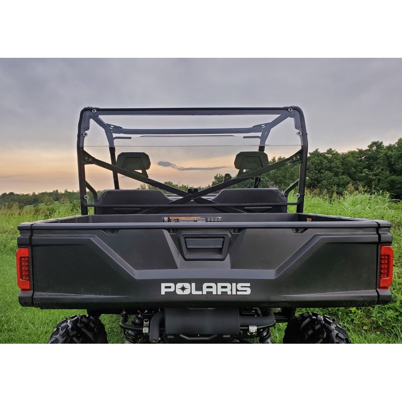 Polaris Ranger Full-Size 570 3-Passenger - Lexan Back Panel w/Vent and Clamp Options