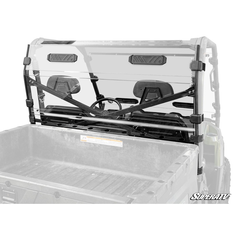 SuperATV Polaris Ranger 800 Vented Full Rear Windshield
