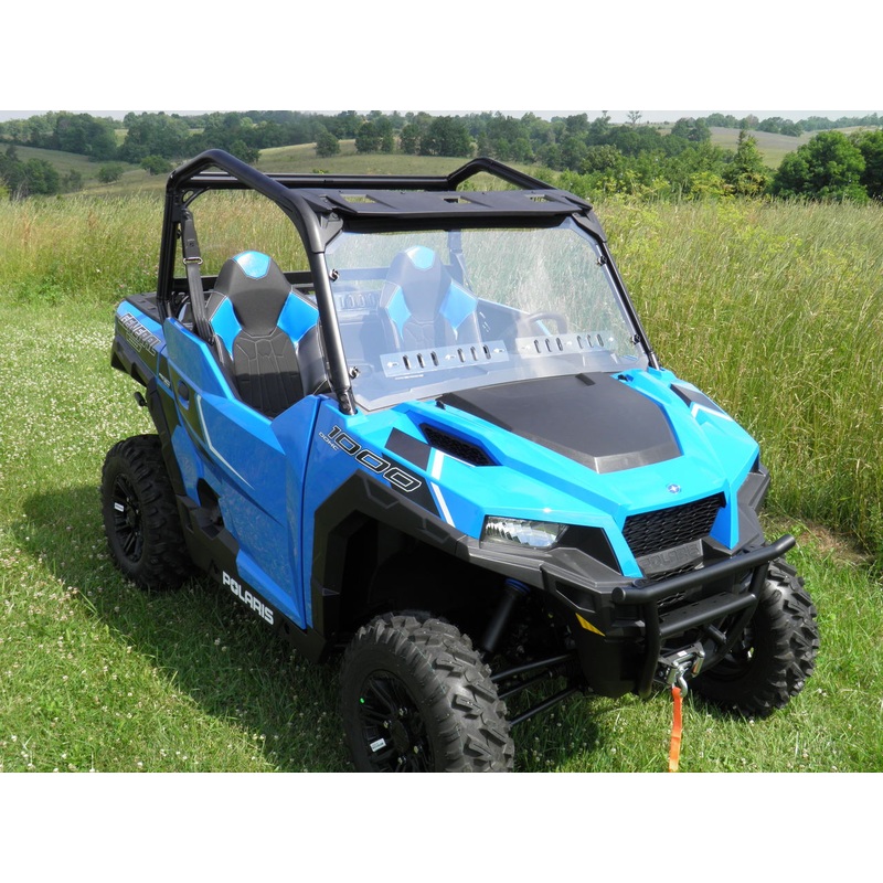 Polaris General - 1 Pc Scratch-Resistant Windshield w/Vent Option