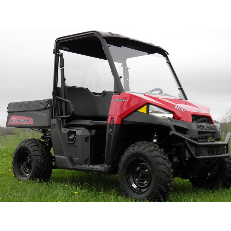 Polaris Mid-Size 570 Ranger 2-Seater - 1 Pc Scratch-Resistant Windshield with Vent Option