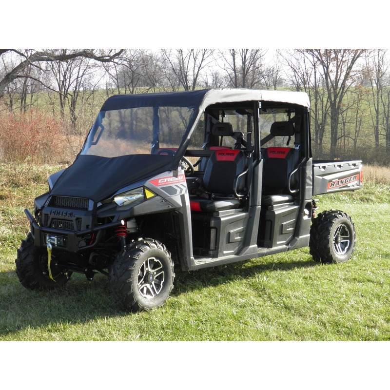 Polaris Ranger Crew 570 Mid Size - 4 Passenger - Vinyl Windshield/Top/Rear Combo