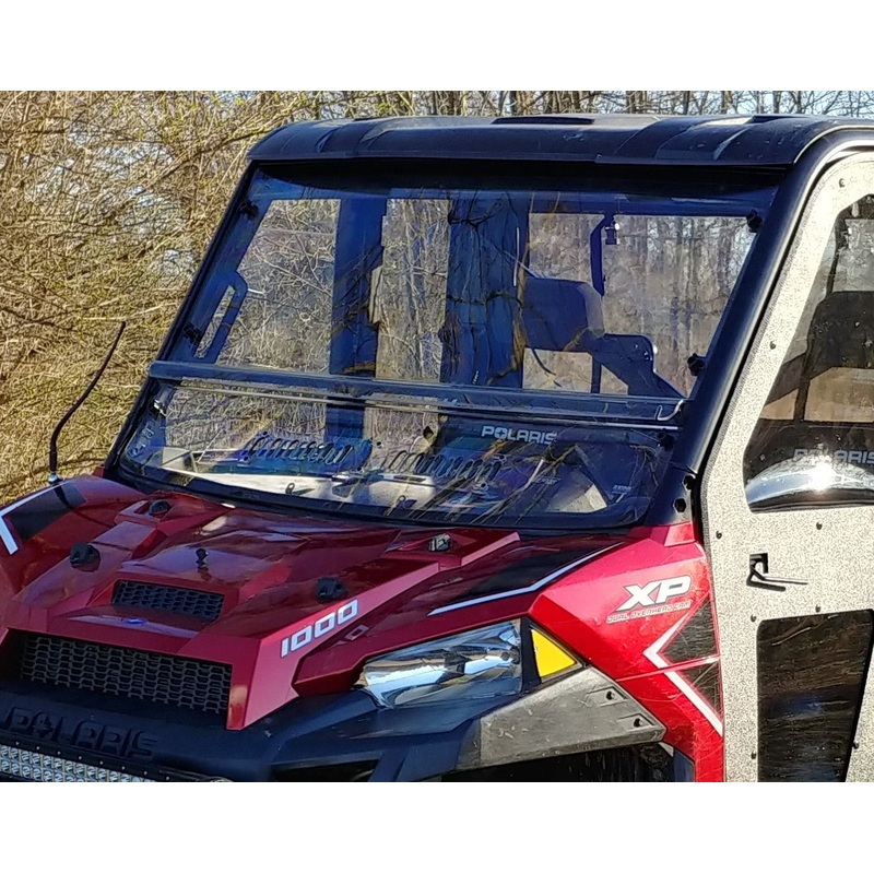 Polaris Ranger Crew 900 - 2 Pc Windshield with Vent, Clamp, and Hard Coat Options