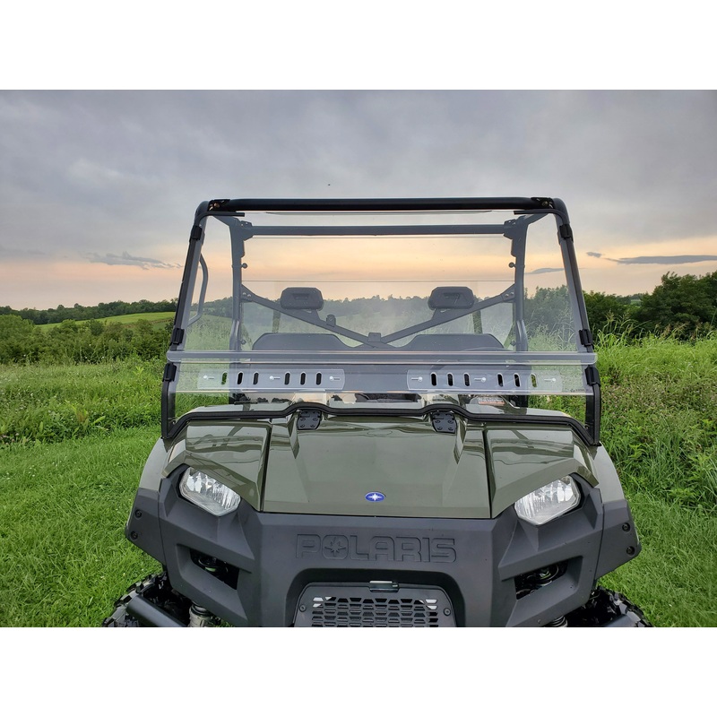 Polaris Ranger Full-Size Crew 570 - 6 Passenger - 2 Pc Windshield w/Clamp and Vent Options
