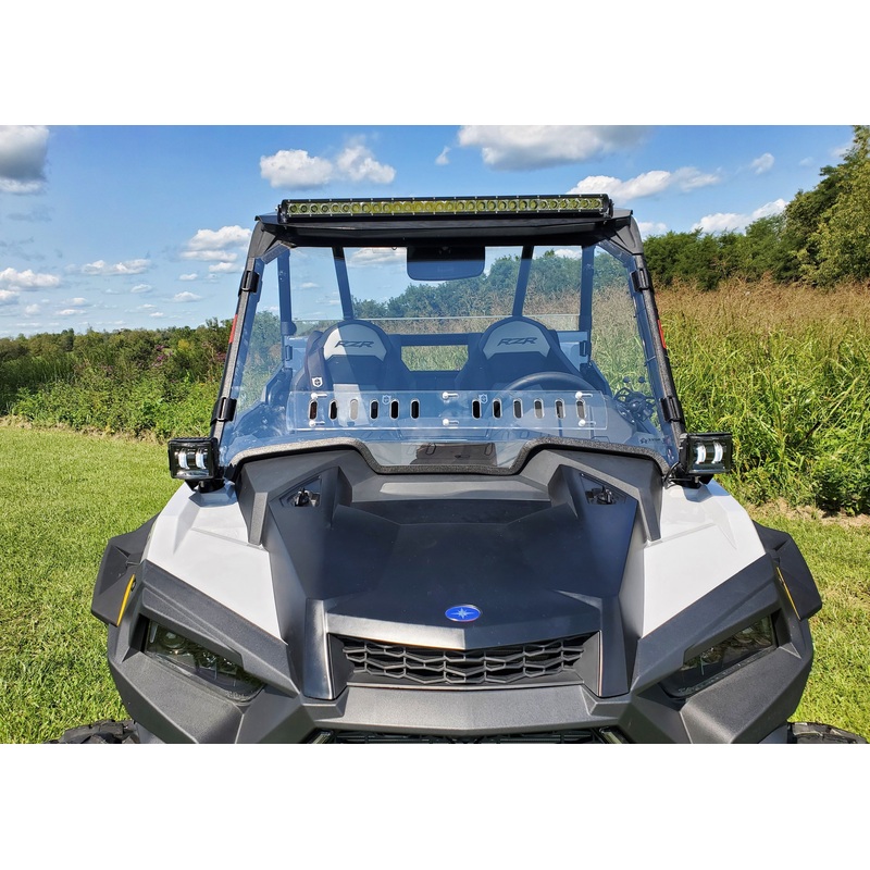 Polaris RZR XP 1000/XP Turbo - 1 Pc Windshield with Clamp and Vent Options
