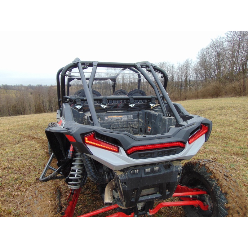 Polaris RZR XP 4 1000/XP 4 Turbo - 1 Pc Lexan Back Panel w/Clamp and Vent Options