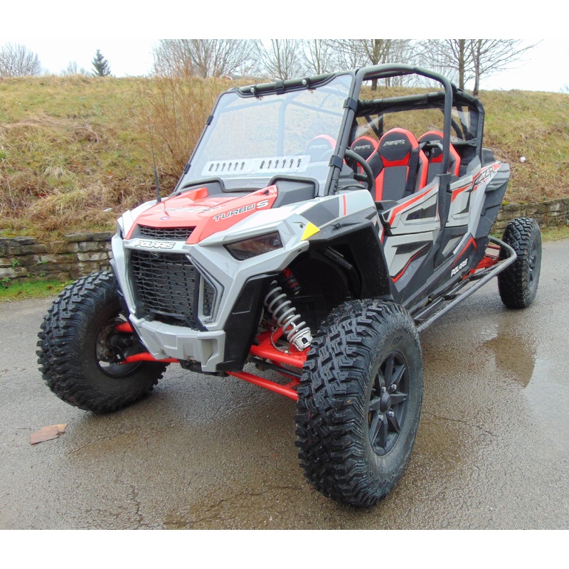 Polaris RZR XP 4 1000/XP 4 Turbo - 1 Pc Scratch-Resistant Windshield w/Vent and Clamp Options