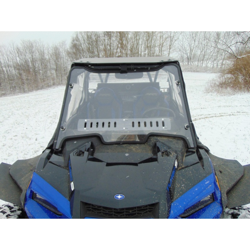 Polaris RZR XP Turbo S - 1 Pc Windshield with Clamp and Vent Options
