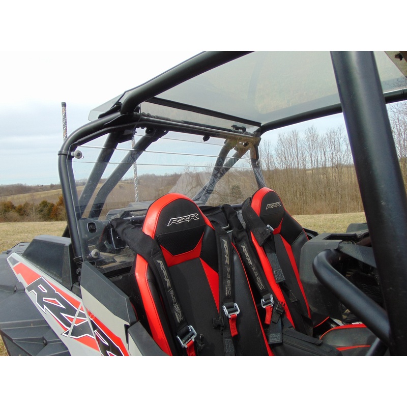 Polaris RZR XP Turbo S - Lexan Back Panel with Upper Extension