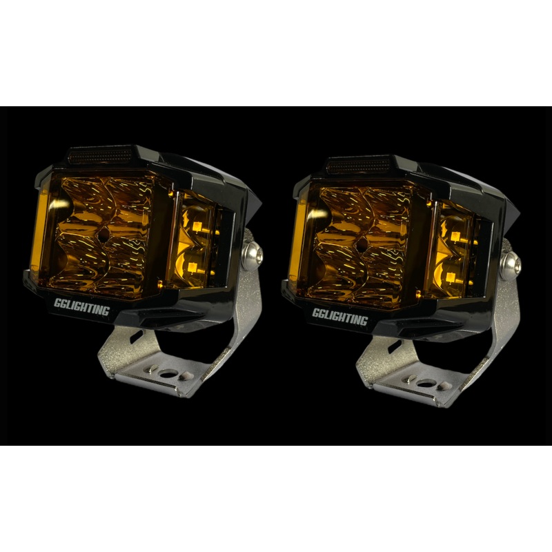 Amber CB30 Sidewinder LED Pod Bundle With Free Wiring Harness