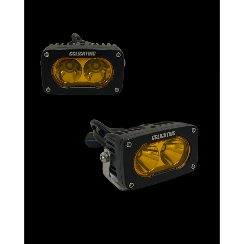 GP10 Offroad LED Pod Bundle Amber With Wiring Harness