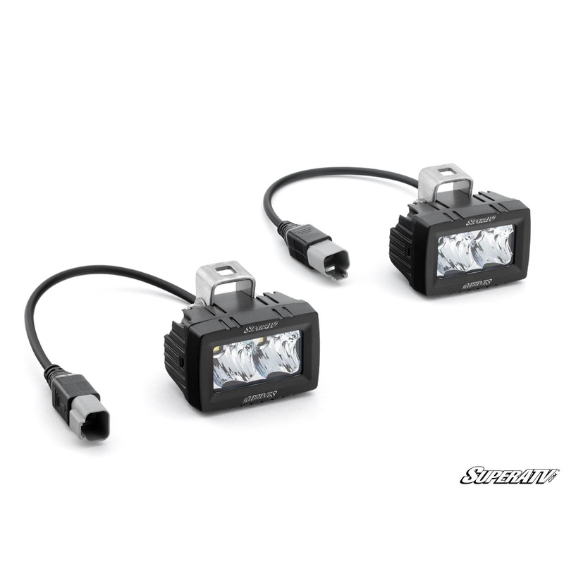 SuperATV 3" x 1.5" Single-Row LED Cube Lights
