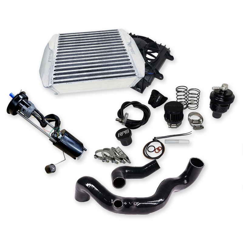 Can-Am Maverick X3 120HP to 190+HP Big Core Intercooler Upgrade Kit Fan, Silicone, & BOV (2020-2023+)