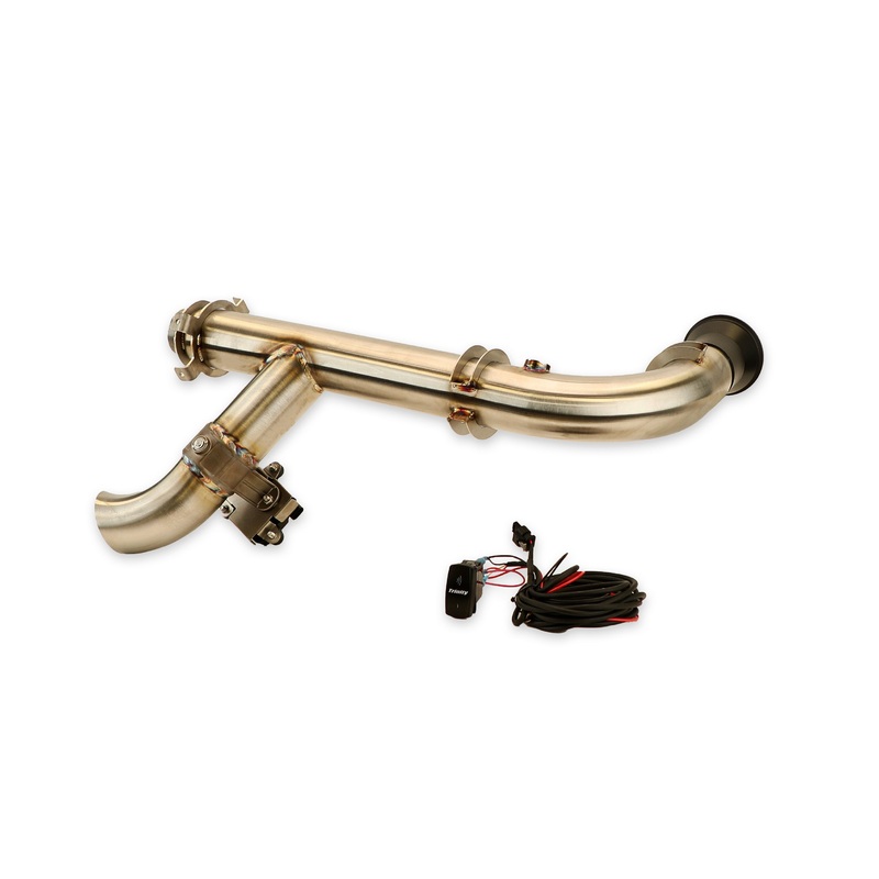 SIDE PIECE Header Pipe with Electronic Cutout - Can-Am Maverick X3