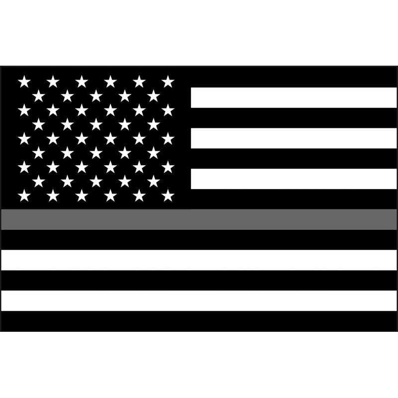 Thin Gray Line FLAG 2x3 Double Sided Grommet Flag