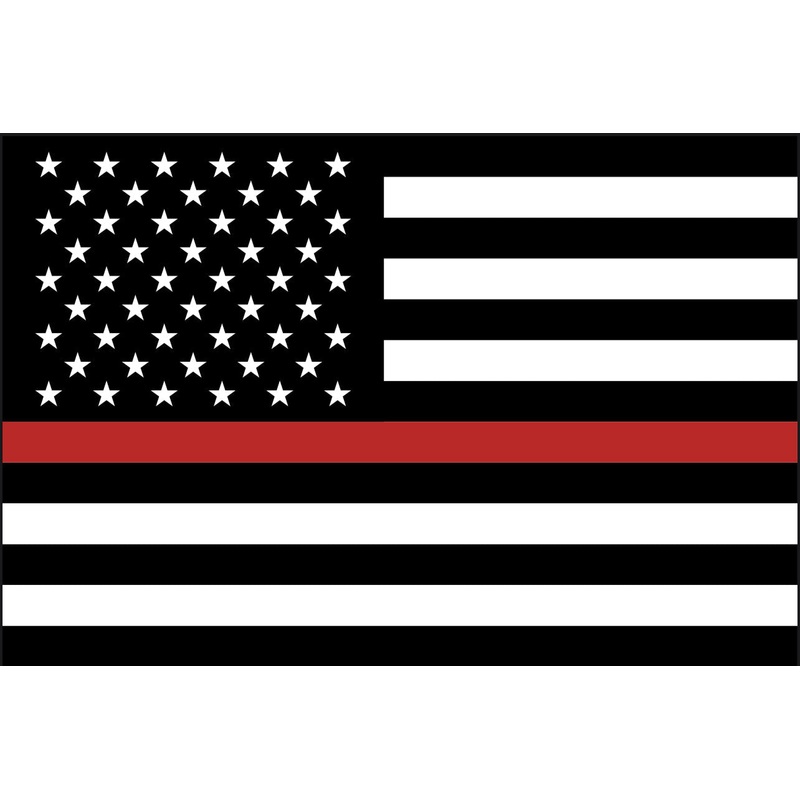 Thin Red Line Double Sided Grommet Flag 12x18