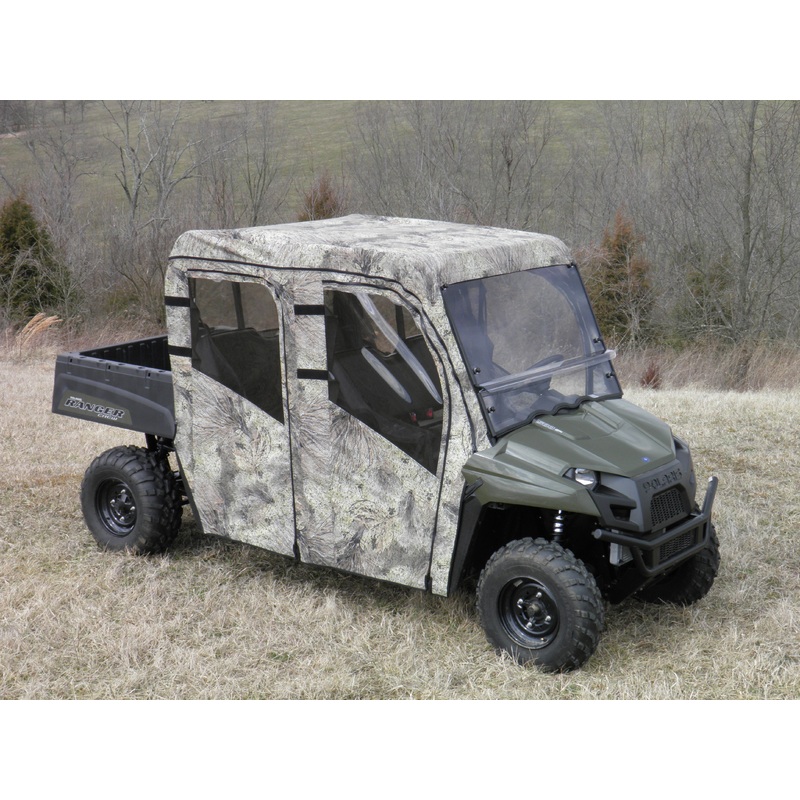 Polaris Ranger Crew 570 Mid Size - 4 Passenger - Full Cab Enclosure for Hard Windshield