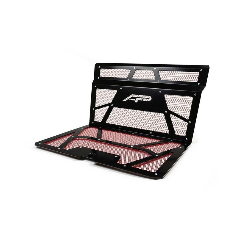 Vented Engine Cover Gloss Black | Red Polaris RZR XP 1000 | XP Turbo