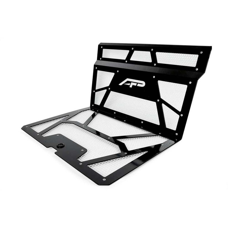 Vented Engine Cover Gloss Black | White Polaris RZR XP 1000 | XP Turbo
