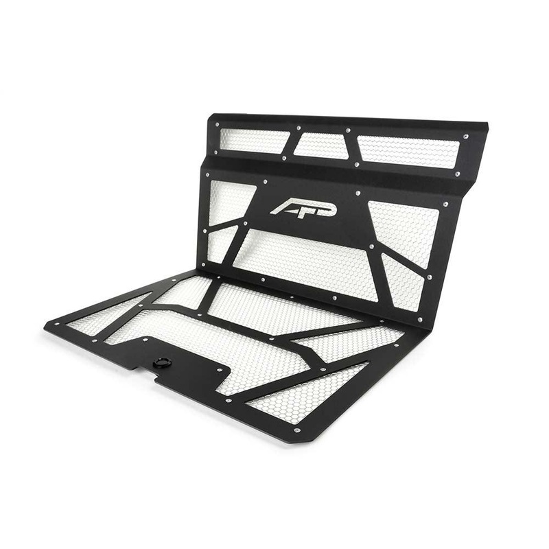 Vented Engine Cover Matte Black | Raw Polaris RZR XP 1000 | XP Turbo