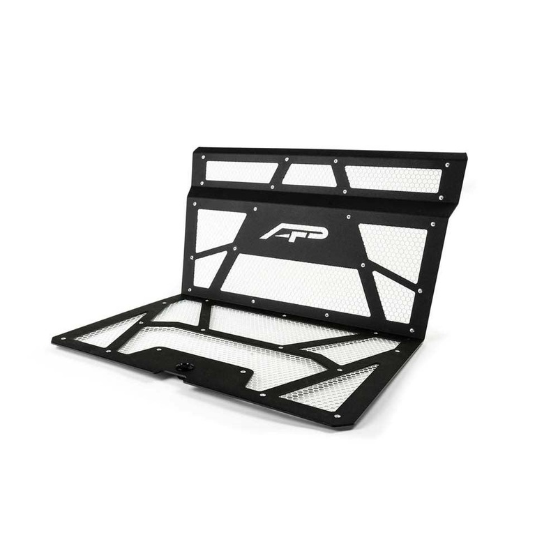 Vented Engine Cover Matte Black | White Polaris RZR XP 1000 | XP Turbo