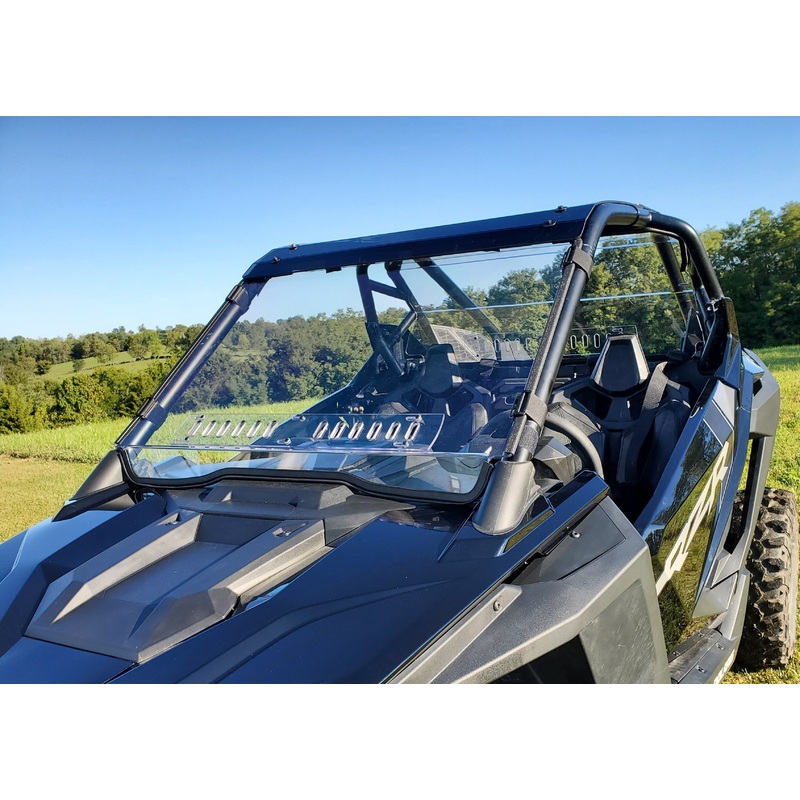 Polaris RZR PRO XP/Turbo R - 1 Pc Scratch-Resistant Windshield w/Clamp and Vent Options